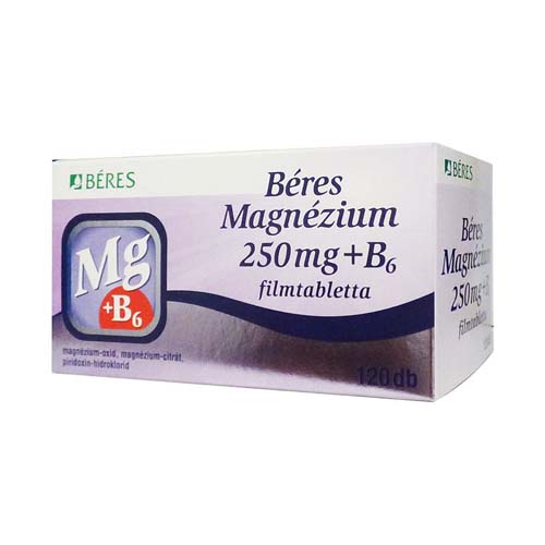 Béres Magnézium 250 mg+B6 filmtabletta /05 120x