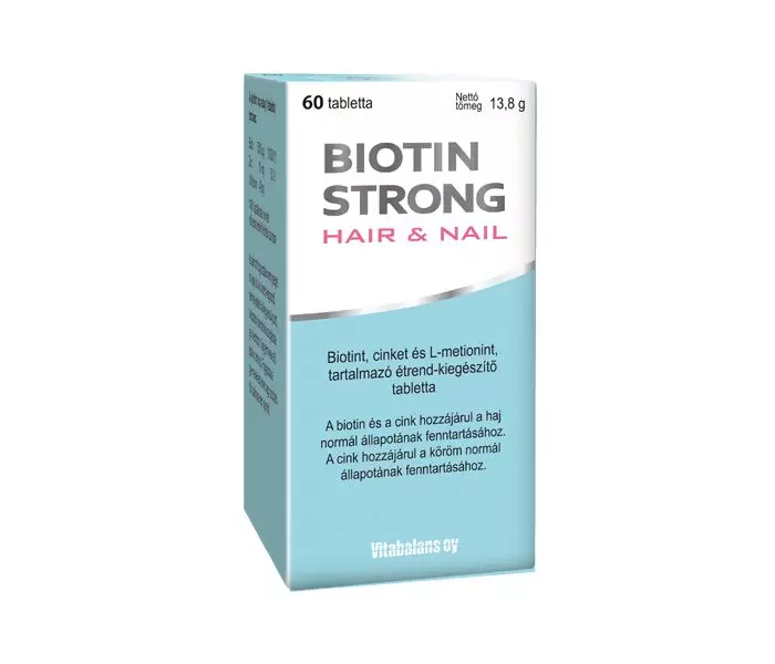 Biotin Strong Haj és köröm tabl. VITABALANS Lady 60x