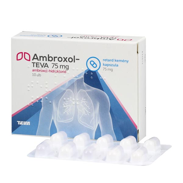 Ambroxol-TEVA 75 mg (régi n.Ambrobene) ret.k.kapsz 10x
