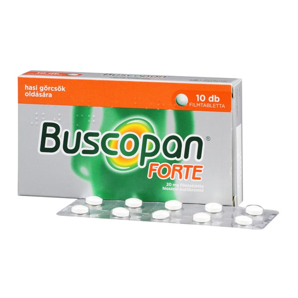 Buscopan Forte 20 mg filmtabletta 10x