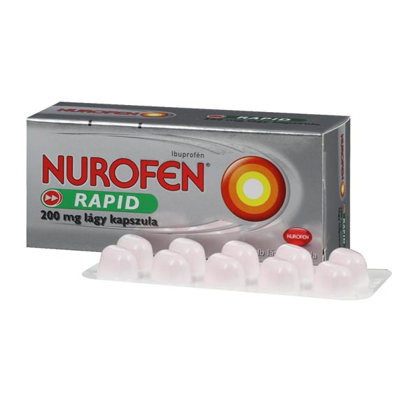 Nurofen Rapid 200 mg lágy kapszula 20x (PVC/PVDC/AL)