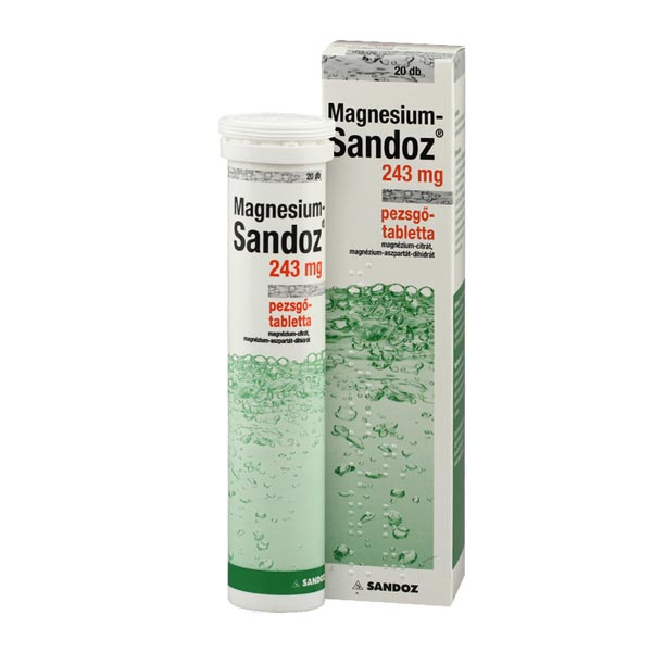 Magnesium-Sandoz 243mg pezsgőtabletta 20x
