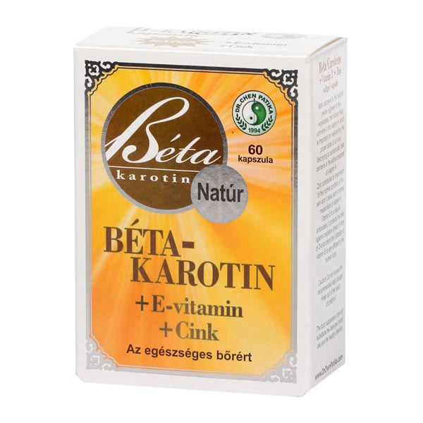 Béta-karotin E-vitamin cink kapszula DR.CHEN 60x