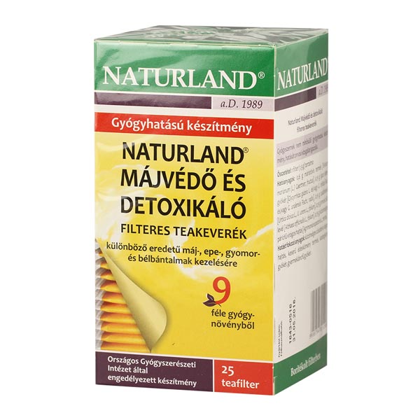 Naturland májvédő, detoxikáló tea filteres 25x