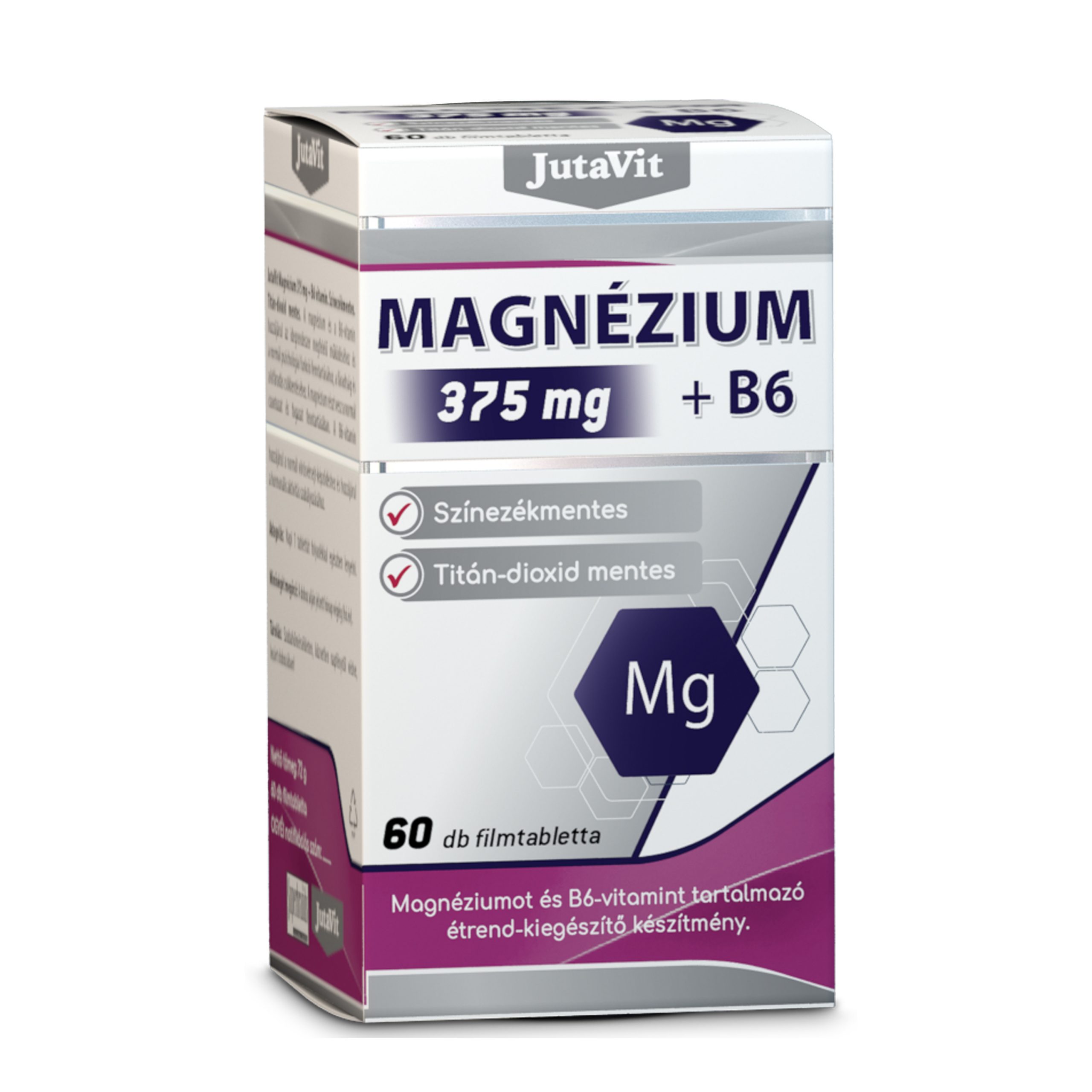 JutaVit Magnézium 375 mg+B6 tabletta 60x