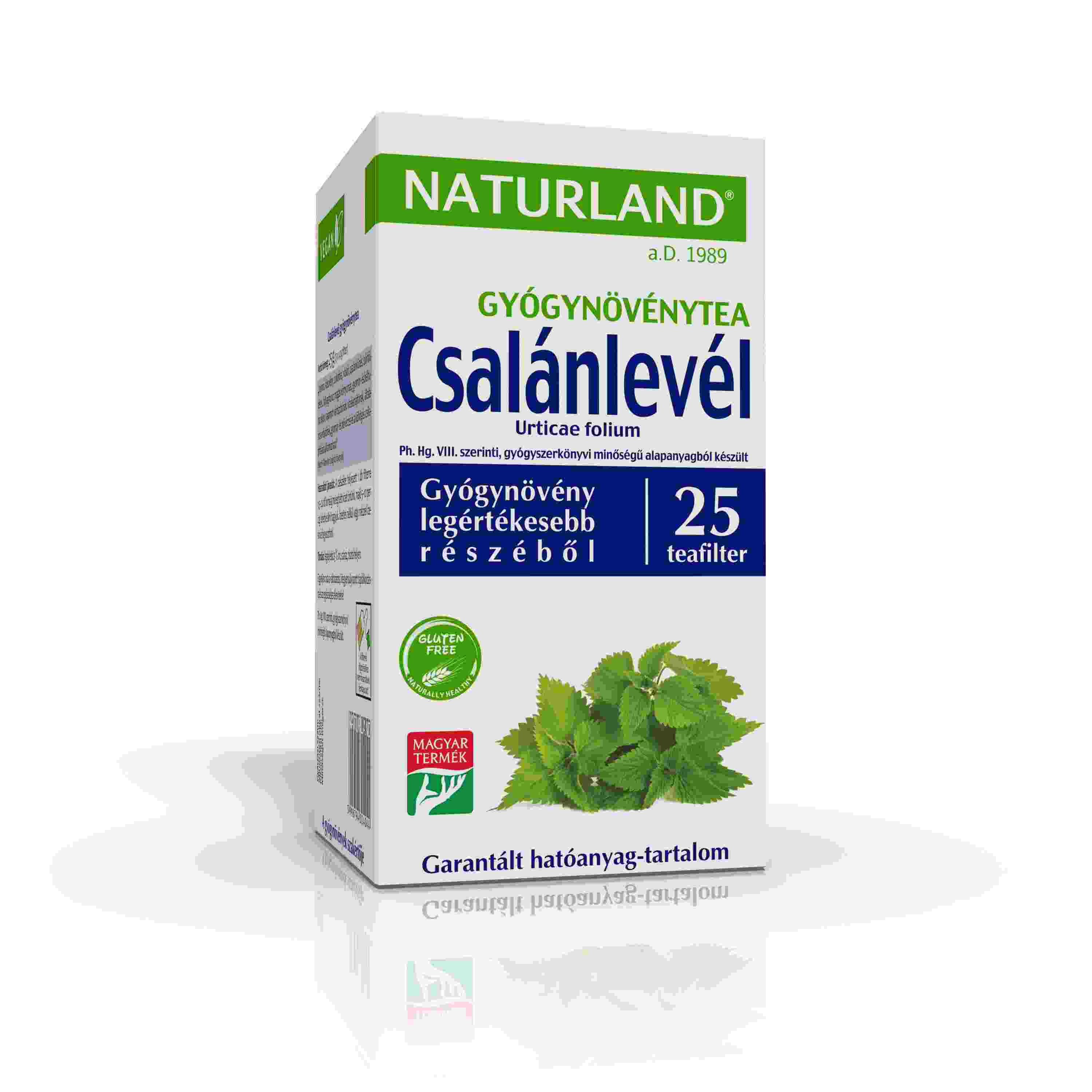 Csalánlevél  filteres NATURLAND 25x