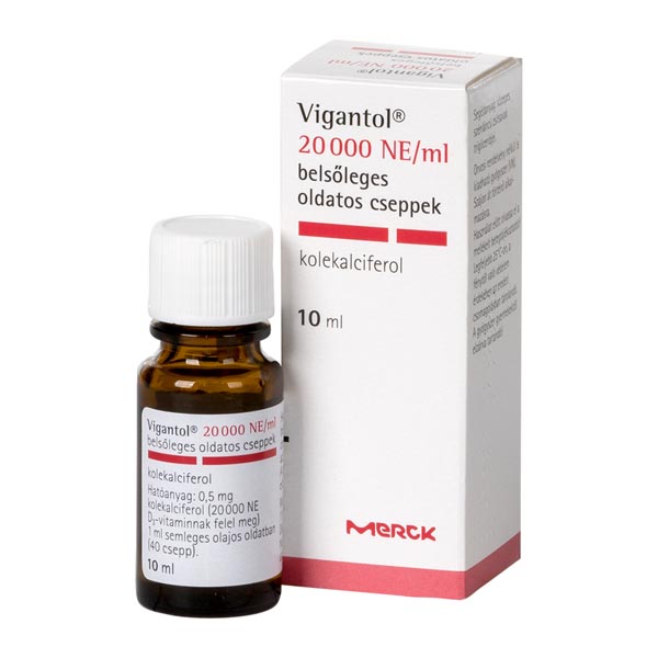 Vigantol 20000 NE/ml belsőleges oldatos cseppek 10ml