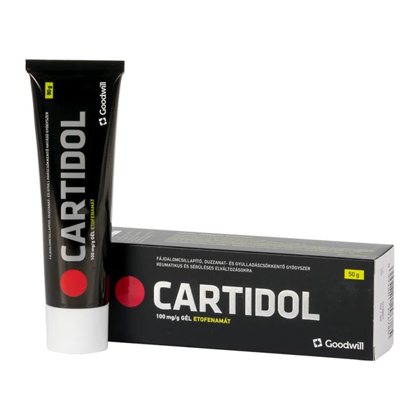 Cartidol 100 mg/g gél 1x 50g al tubusban