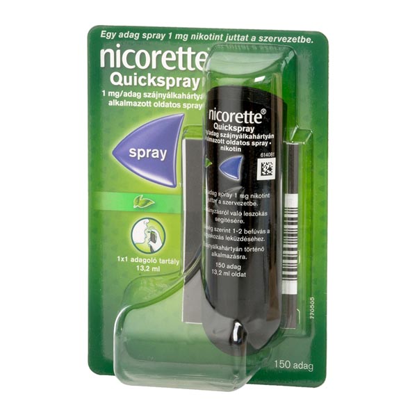 Nicorette Quickspray 1 mg/adag szájnyálk.alk.spray 1x1 adagoló tartály