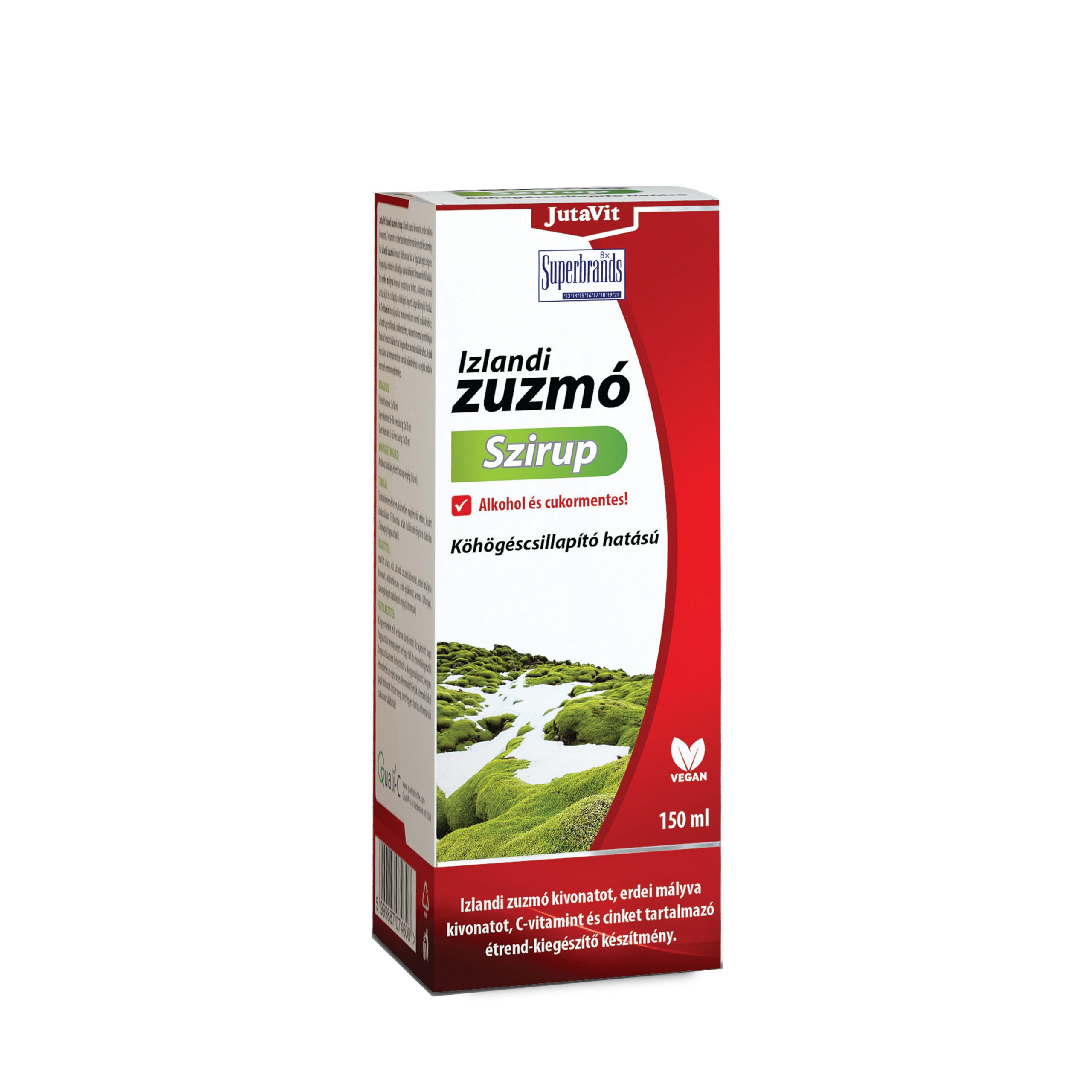 Jutavit Izlandi zuzmó szirup édesítőszerrel 150ml