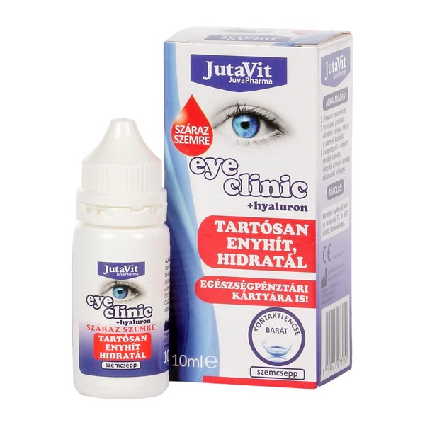 Jutavit Eye Clinic szemcsepp száraz szemre 10ml