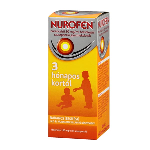 Nurofen  20mg/ml belsől.szuszpenzió gyerm.narancs 100ml