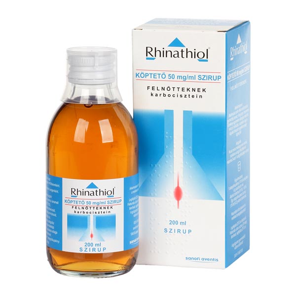 Rhinathiol köptető 50 mg/ml szirup felnőtteknek 1x200ml