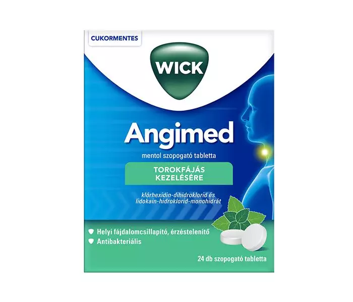 Angimed/Angised Mentol szopogató tabletta 24x