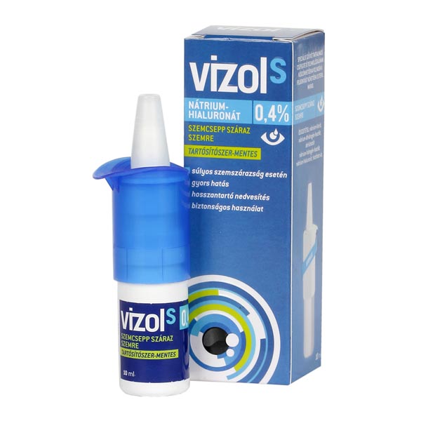 Vizol S 0,4% oldatos szemcsepp száraz szemre 10ml