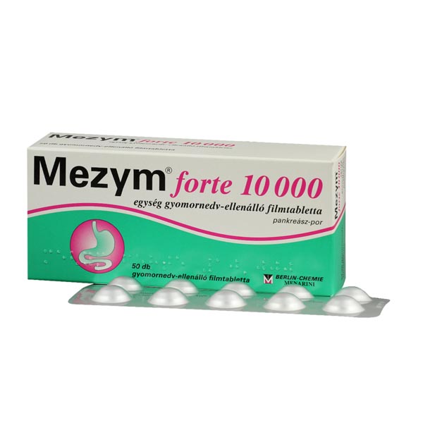 Mezym forte 10 000 egység gyom.nedv-ellená.filmt. 50x