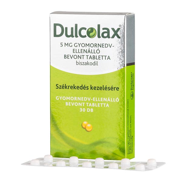 Dulcolax  5 mg gyomornedv-ellenálló bevont tabl. 30x