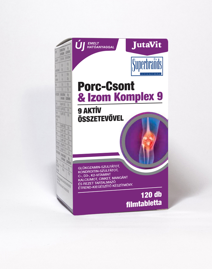 JutaVit Porc-Csont-Izom Komplex 9 filmtabletta 120x