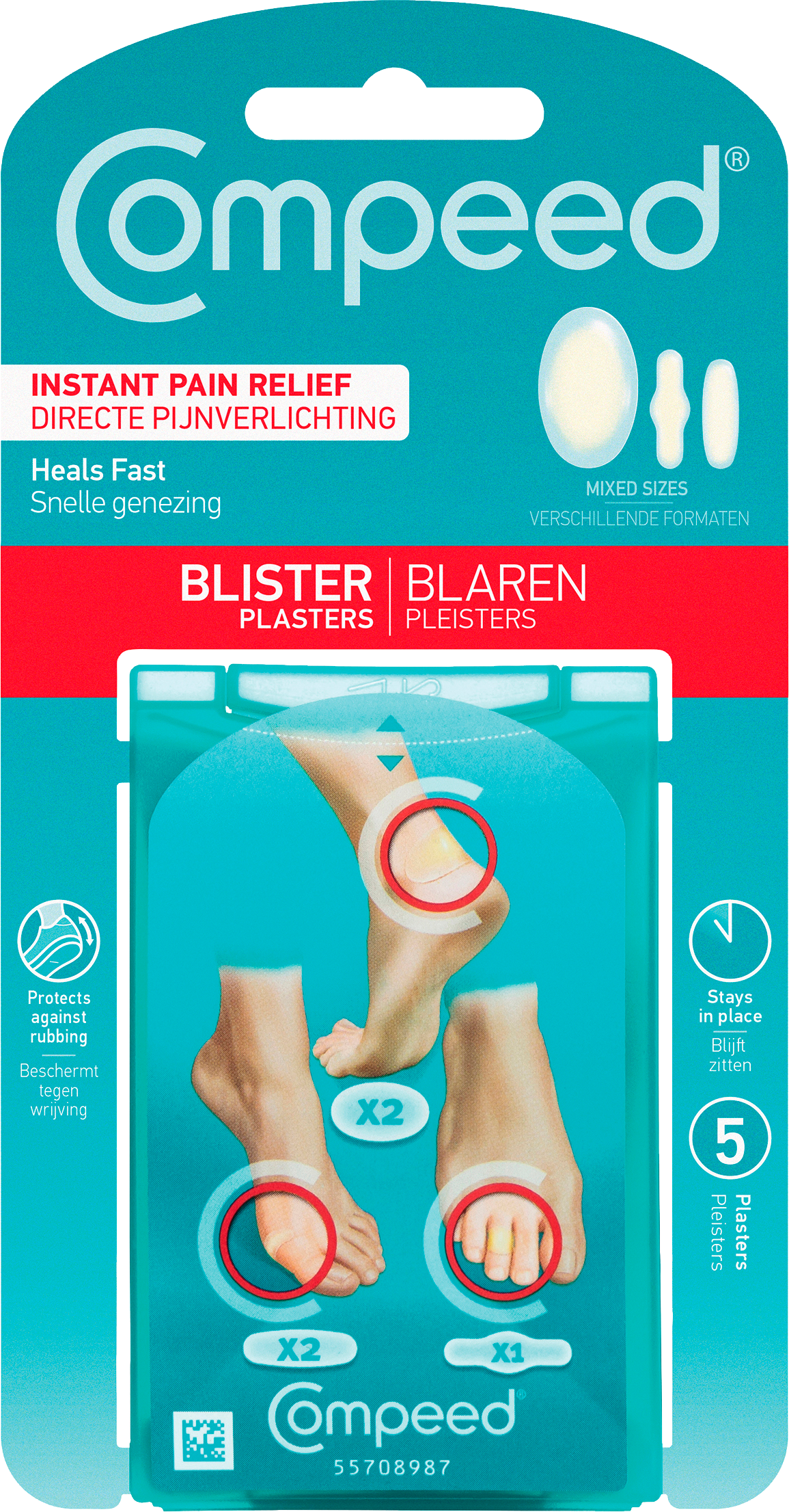 Compeed vízhólyagtapasz vegyes 5x