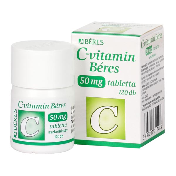 C-vitamin Béres  50 mg tabletta 120x hdpe