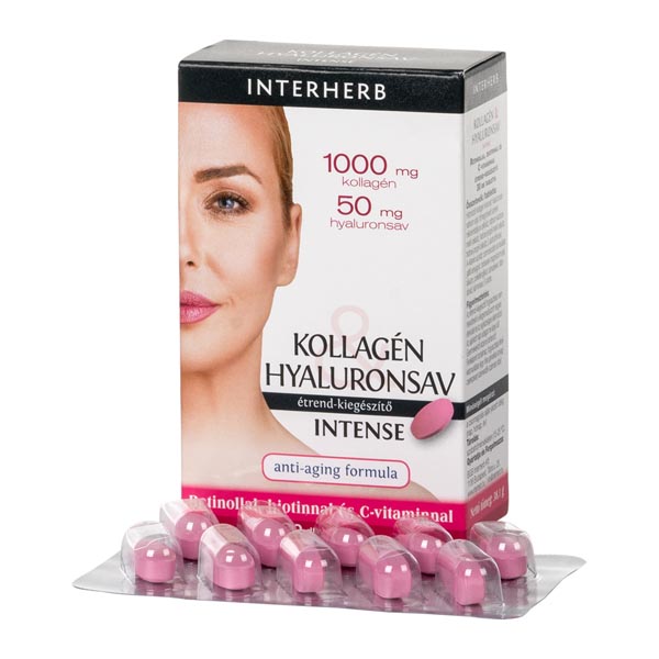 Interherb Kollagén & Hyaluronsav Intense tabletta 30x