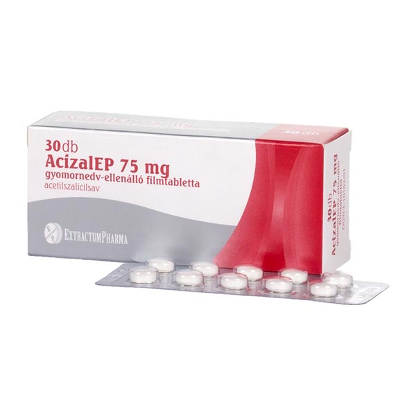 AcizalEP  75mg gyomorn.-ellená.filmt.(ASA 75-EP) 30x