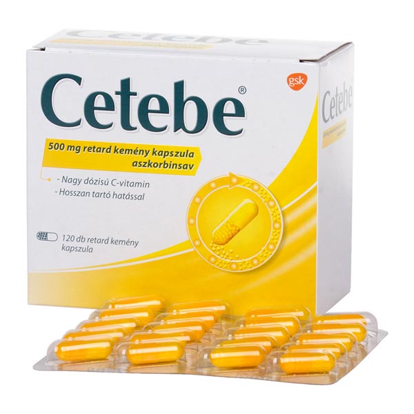 Cetebe 500 mg retard kemény kapszula 120x (bliszter)