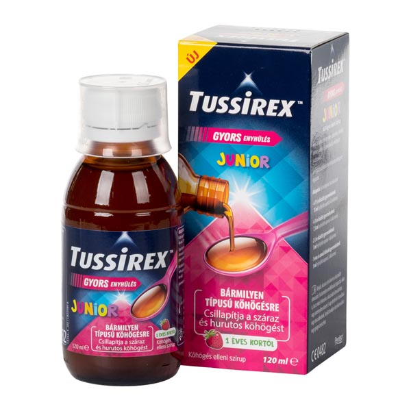 Tussirex Junior szirup köhögésre 120ml