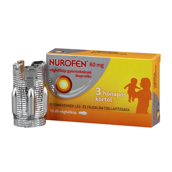 Nurofen  60 mg végbélkúp gyermekeknek 10x