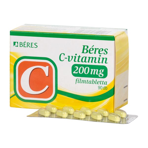 Béres C-vitamin 200 mg filmtabletta 90x