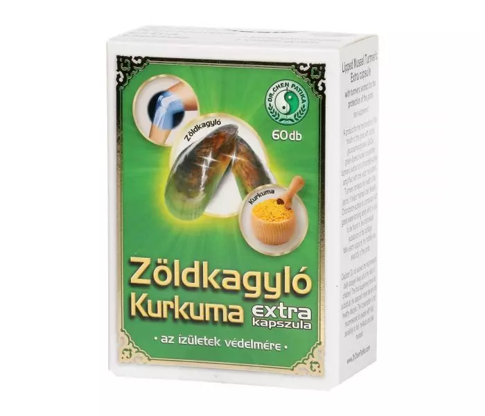 Zöldkagyló Kurkuma Extra kapszula DR.CHEN 60x