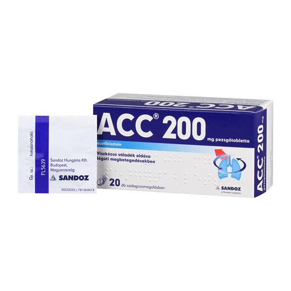 ACC 200 pezsgőtabletta 20x tasakban