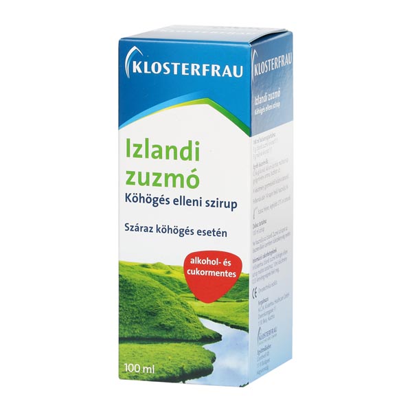 Klosterfrau Izlandi zuzmó szirup köhögés ellen 100ml
