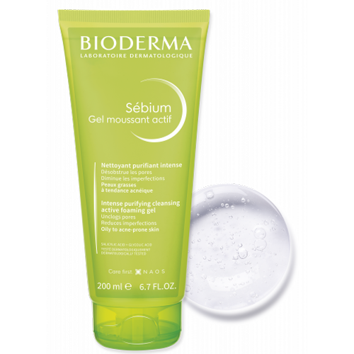 Sébium Moussant gél ACTIF BIODERMA 200ml