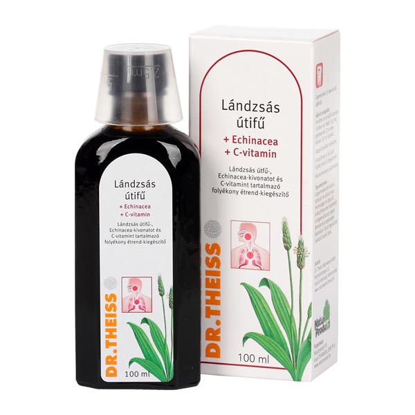 Dr.Theiss Lándzsás útifű Echinacea C-vit foly.étre 100ml