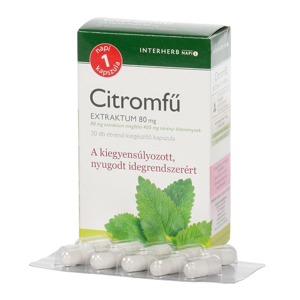 Napi 1 citromfű extraktum kapszula 30x