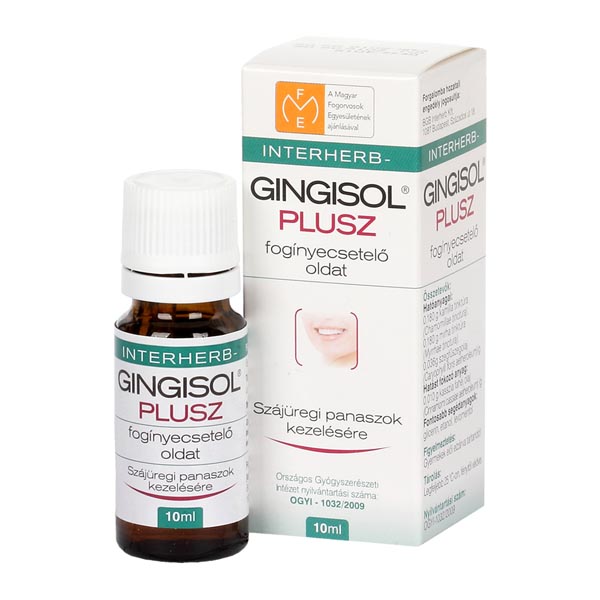 Gingisol Plusz fogínyecsetelő oldat INTERHERB 10ml