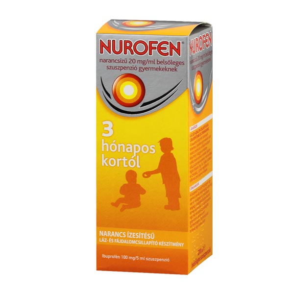 Nurofen  20mg/ml belsől.szuszpenzió gyerm.narancs 200ml