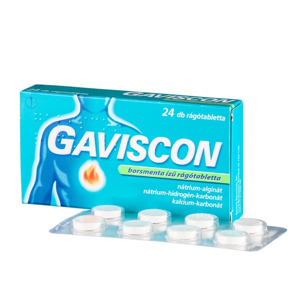 Gaviscon rágótabletta borsmenta ízű 24x