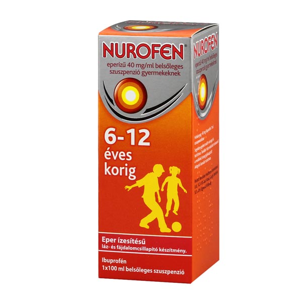 Nurofen  40mg/ml belsől.szuszpenzió gyerm.eperízű 100ml