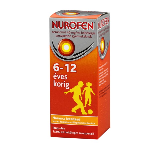 Nurofen  40mg/ml belsől.szuszpenzió gyerm.narancs 100ml