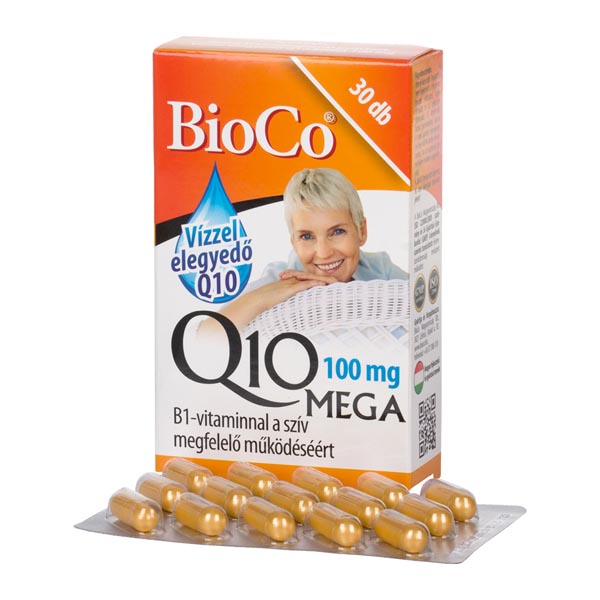 BioCo Q10 Mega 100 mg vízzel elegyedő kapszula 30x