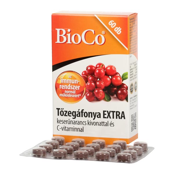 BioCo Tőzegáfonya extra tabletta 60x