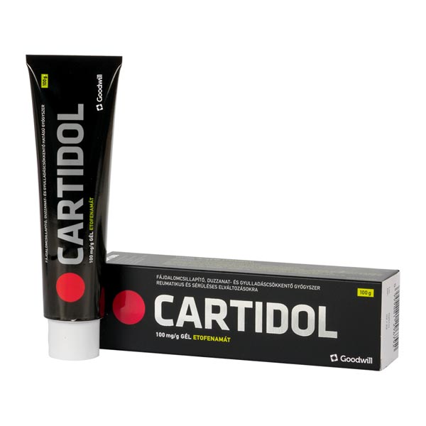 Cartidol 100 mg/g gél 1x100g al tubusban