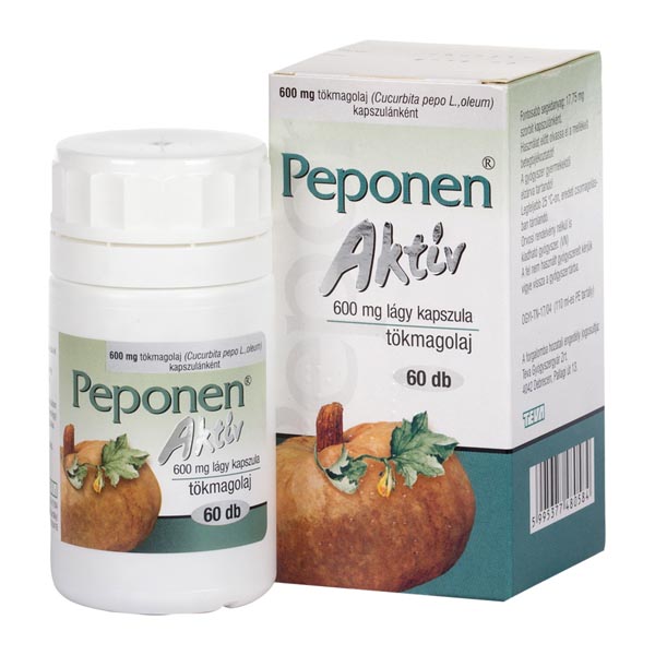 Peponen aktív 600 mg lágy kapszula 60x