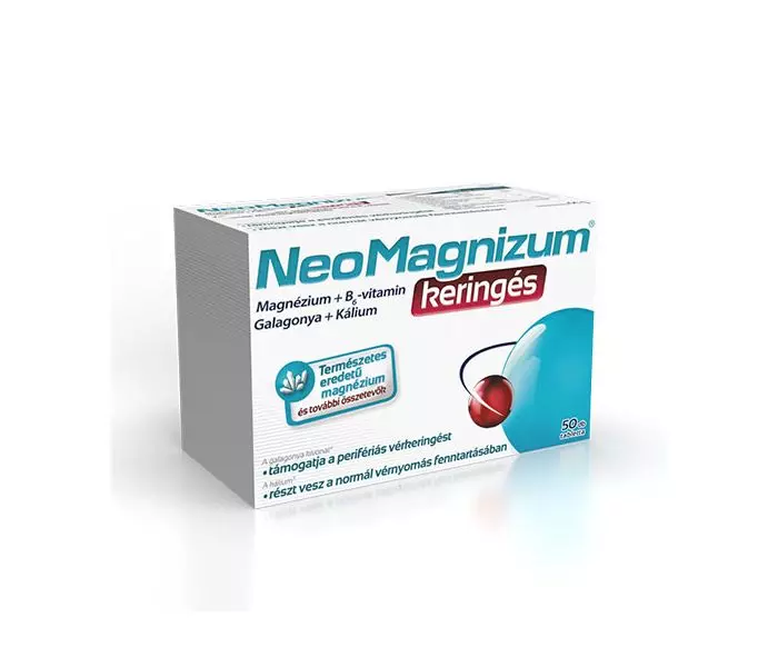 NeoMagnizum Keringés Mg Galagonya tabletta Új 50x
