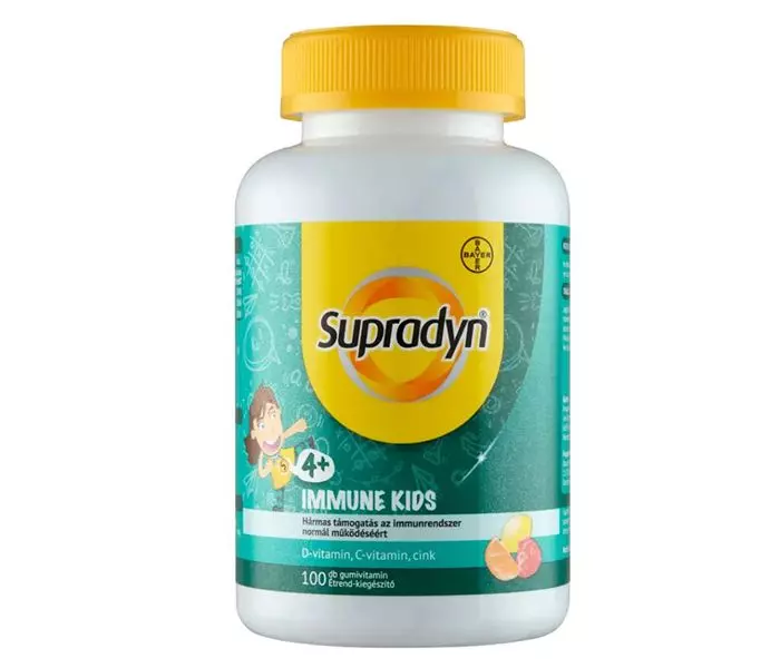 Supradyn Immune Kids gumivitamin narancs-eper 100x