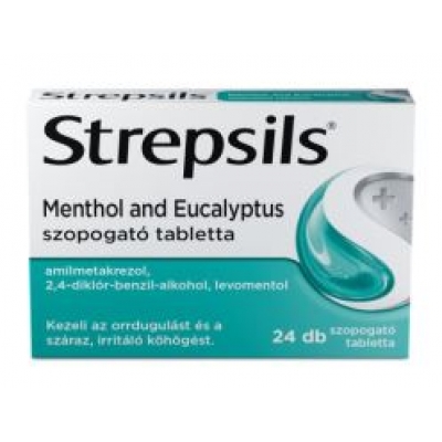Strepsils Menthol and eucalyptus szopogató tabl. 24x