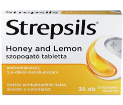 Strepsils Honey and lemon tabletta 36x