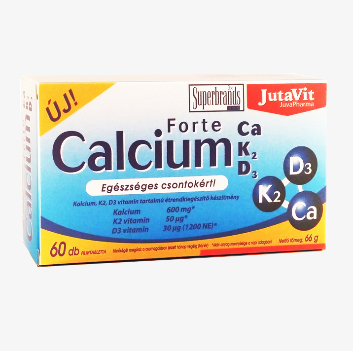 Jutavit Calcium Forte+K2+D3 tabletta 60x